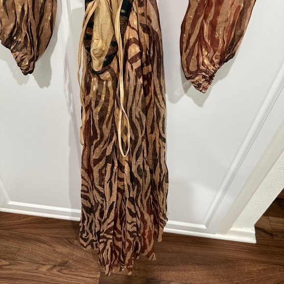 Rococo Sand Aine Midi Dress Camel Size XS - Picture 11 of 16